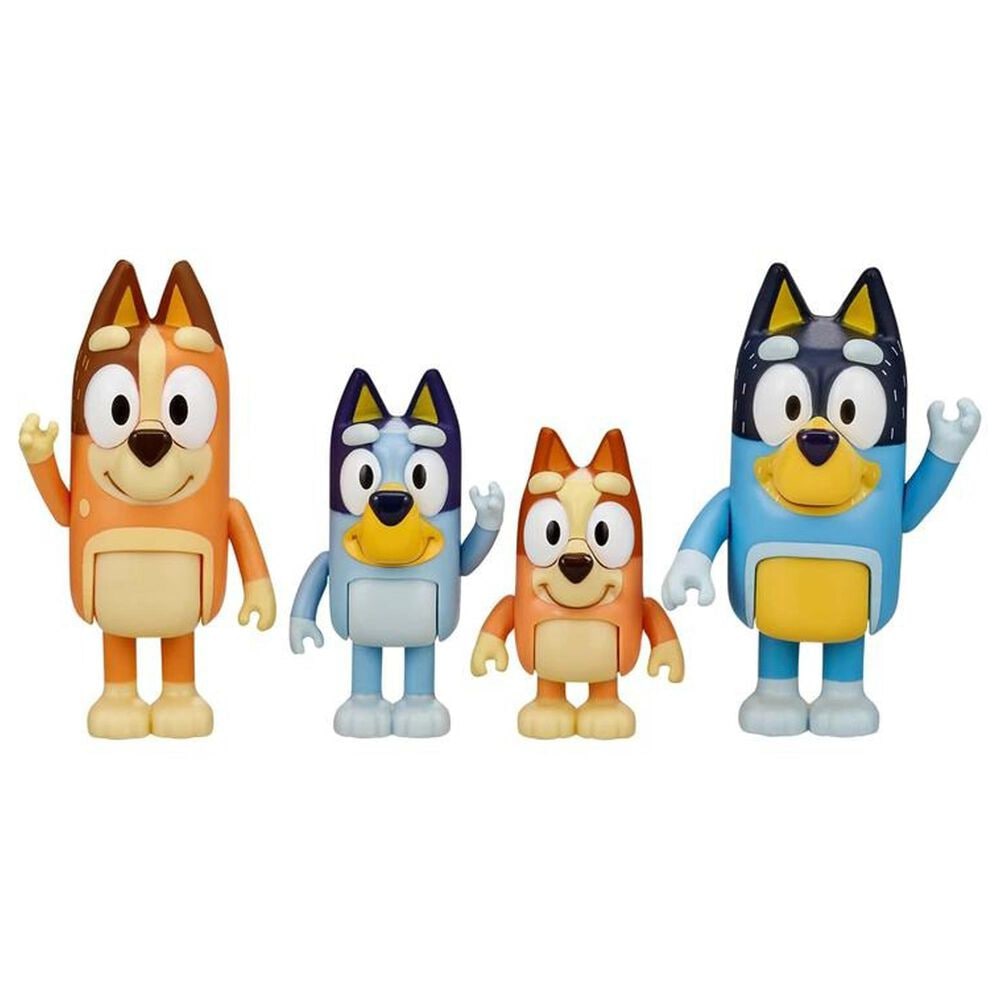 Bluey Series 11 Assorted Action Figures with 2 Accessories - 4 Pack, , large