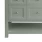 James Martin Vanities Breckenridge 48" Single Bathroom Vanity in Bright White with 3 cm Arctic Fall Solid Surface Top and Rectangular Sink, , large