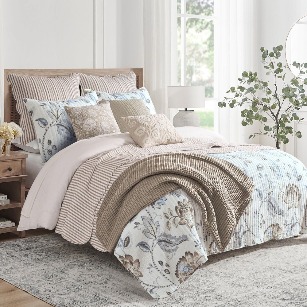 Levtex Maileen 3-Piece King/California King Quilt Set in Neutral Blue, Taupe and Cream, , large