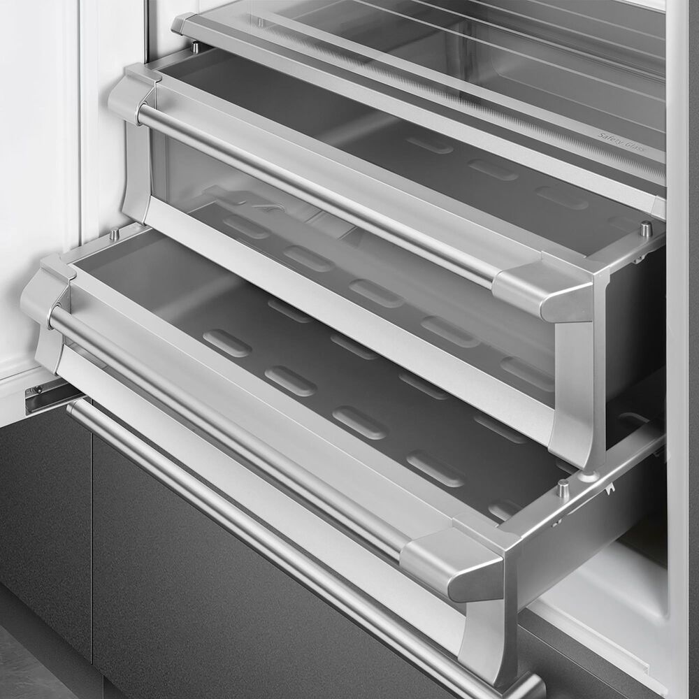 SMEG 19.64 Cu. Ft. Built-In Bottom Mount Refrigerator with Left Hinge in Panel Ready, , large