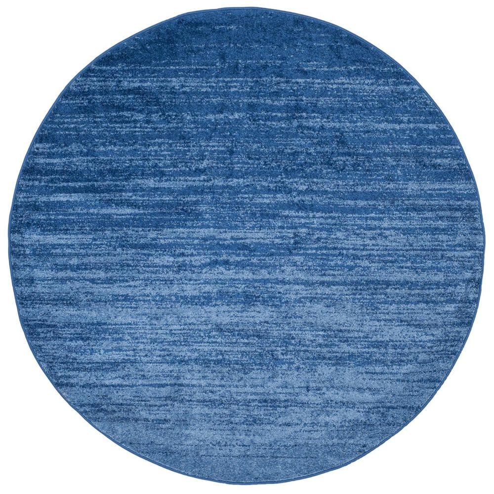 Safavieh Adirondack ADR113F-10R 10" x 10"  Light Blue/Dark Blue Round Rug, , large