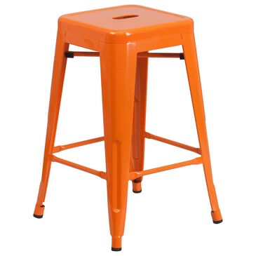 Flash Furniture 24" Counter Stool in Orange, , large