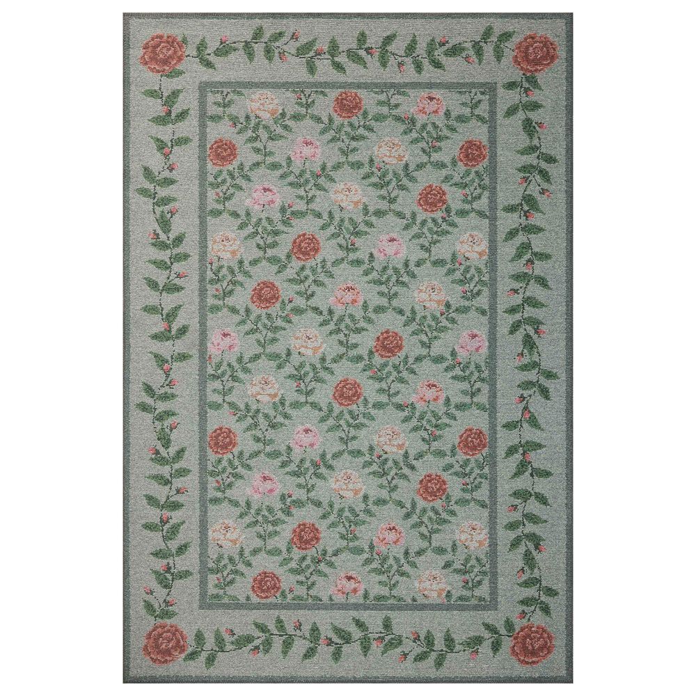 Loloi Wildwood Green 3"9" x 5"6" Area Rug, , large