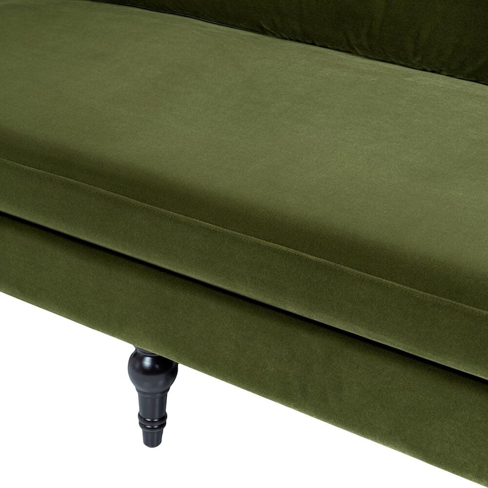 Jennifer Taylor Home Josephine 84.5" Upholstered Modern Sofa in Olive Green Velvet, , large