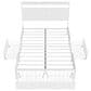HOMLUX Full 4-Drawer  Storage Bed with LED Headboard and Charging Station in White, , large