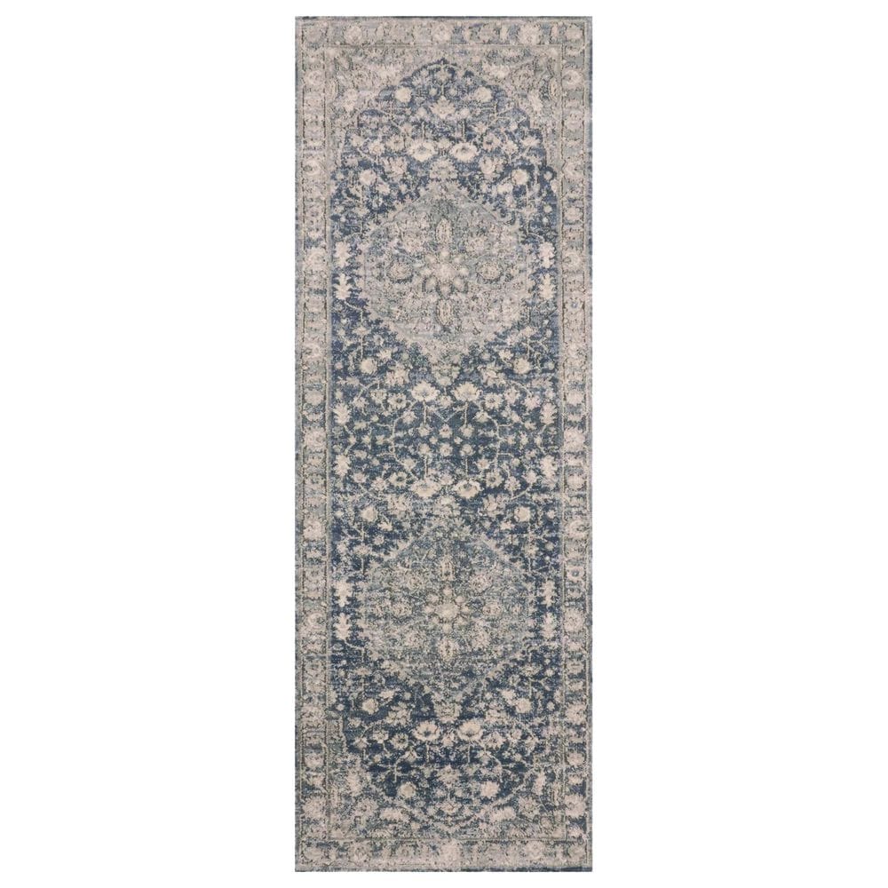 Loloi II Teagan TEA-01 2"8" x 10"6" Denim and Mist Runner, , large