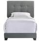 Hawthorne Furniture Addyson Upholstered Twin Panel Bed in Gunmetal, , large