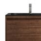 James Martin Vanities Mantova 31.5" Single Vanity in Mid-Century Walnut and Brushed Nickel with 3 cm Charcoal Black Composite Stone Top and Rectangular Sink, , large