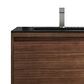 James Martin Vanities Mantova 31.5" Single Vanity in Mid-Century Walnut and Brushed Nickel with 3 cm Charcoal Black Composite Stone Top and Rectangular Sink, , large