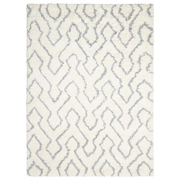 Nourison Galway GLW03 5" x 7" Ivory and Blue Area Rug, , large