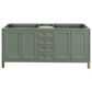 James Martin Vanities Chicago 72" Double Bathroom Vanity in Smokey Celadon with 3 cm Victorian Silver Quartz Top, Rectangular Sinks and FreePower Wireless Charger, , large