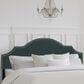 The Monday Company Cynthia Upholstered King Adjustable Headboard with Nickel Nail Heads in Green Velvet, , large