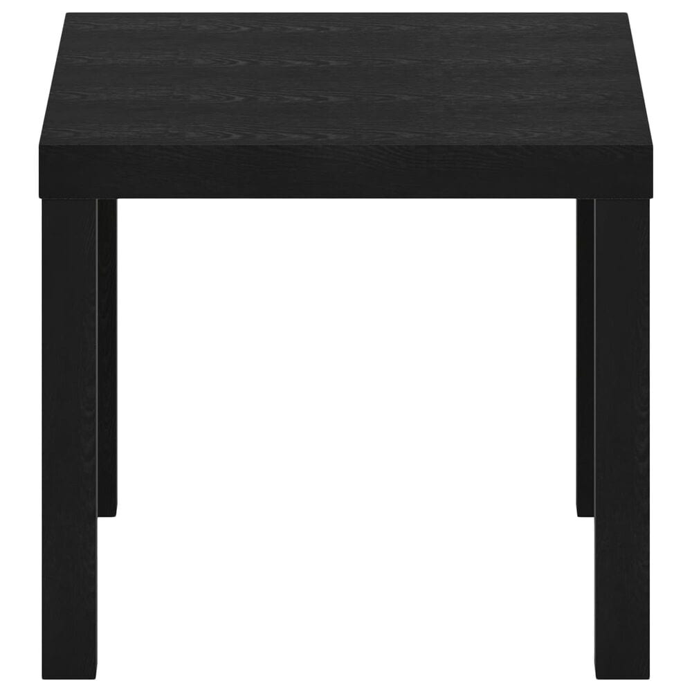 HOMLUX 20" Square Parsons Side Table in Black, , large