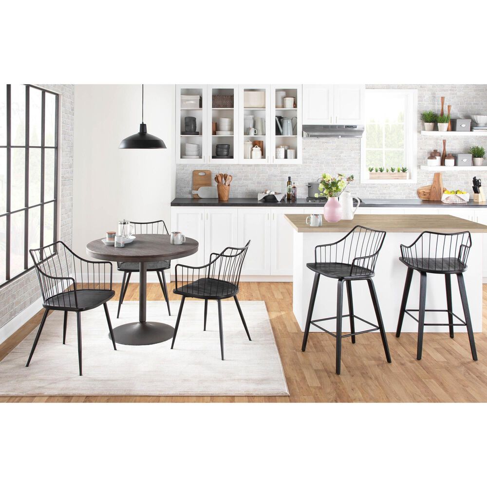 Lumisource Dakota Dining Table in Espresso - Table Only, , large