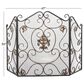 Maple and Jade 47" x 30" Fireplace Screen in Black, , large