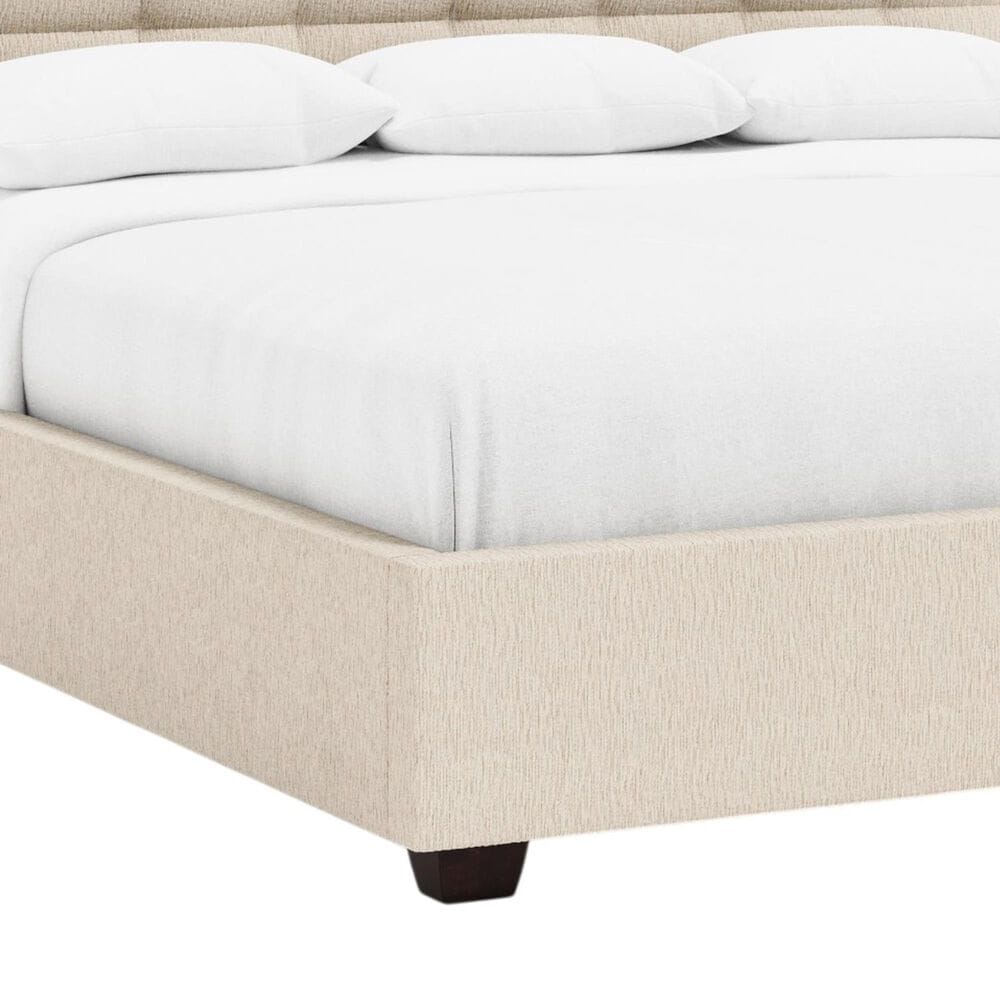 Bernhardt Avery Queen Upholstered Panel Bed in Beige and Tan, , large