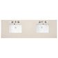 James Martin Vanities Bristol 72" Double Bathroom Vanity in Whitewashed Walnut with 3 cm Eternal Marfil Quartz Top and Rectangular Sinks, , large