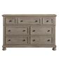 Davis International 7 Drawer Dresser in Taupe, , large