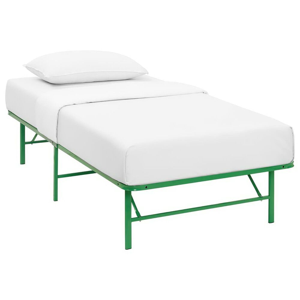 Modway Horizon Platform Twin Bed Frame in Green, , large