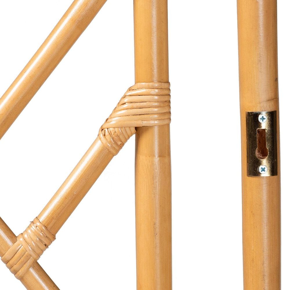 Baxton Studio Karavo Queen Standalone Headboard in Natural Rattan, , large