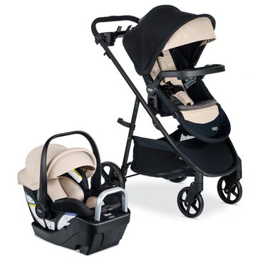Britax Child Safety Willow Brook S+ Infant Car Seat and Stroller in Sand Onyx, , large