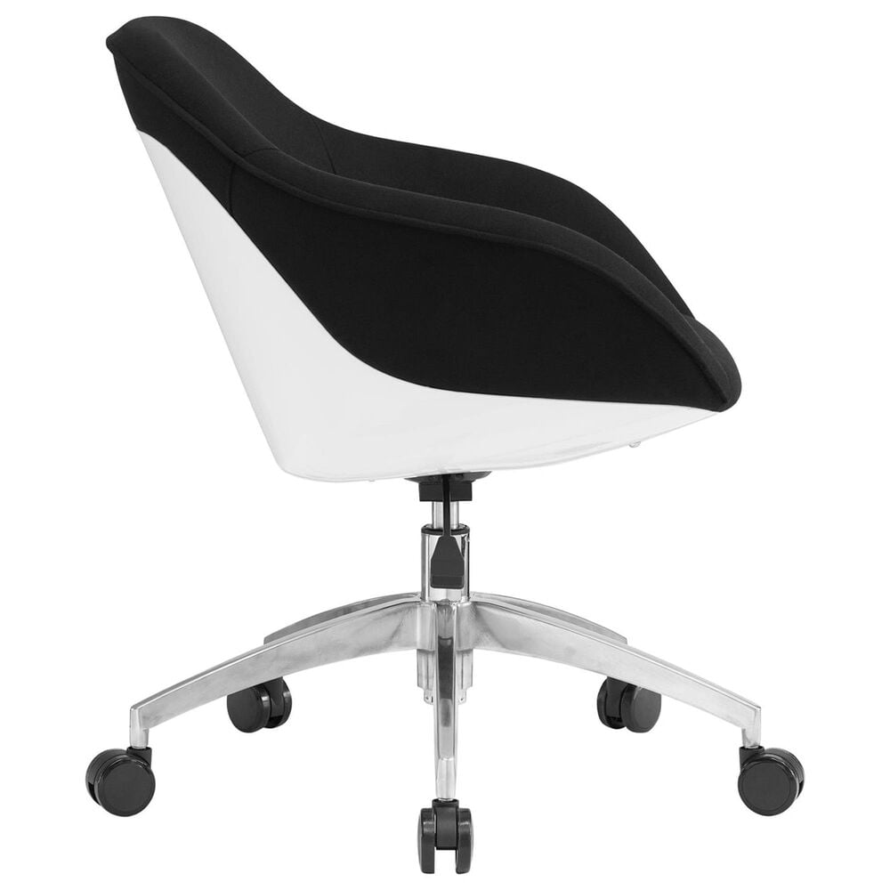Rta Products Llc Low-Back Upholstered Task Chair in Black, , large