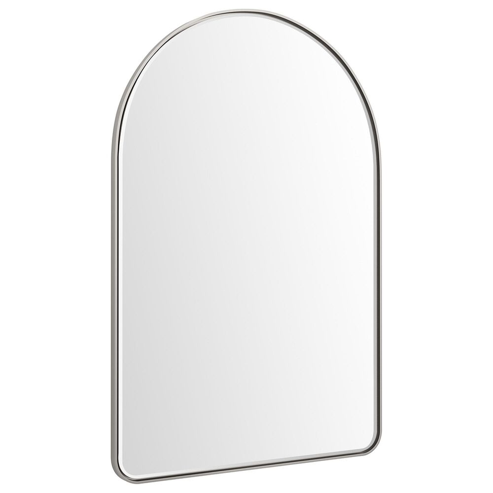 James Martin Rohe 24" Arched Mirror in Satin Nickel, , large