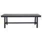 GatherCraft Cyrus Patio Rectangular Coffee Table in Black, , large