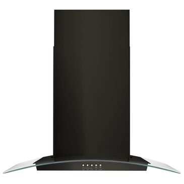 Whirlpool 30" Concave Glass Wall Mount Range Hood in Black Stainless, , large