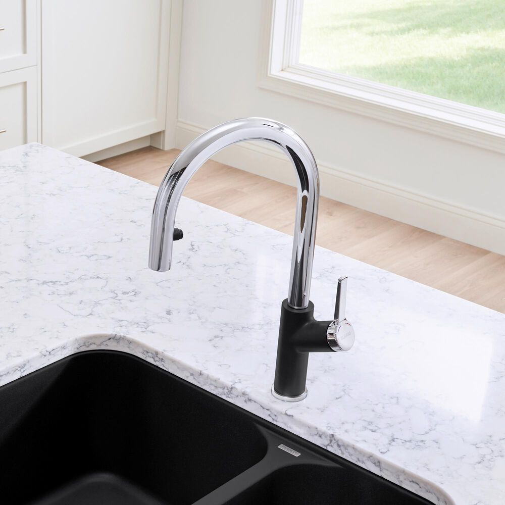 Blanco Urbena 1.5 GPM Pull-Down Kitchen Faucet in Chrome and Anthracite, , large