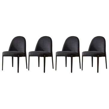 Morden Fort Boucle Side Chair in Black (Set of 4), , large