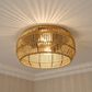 Golden Lighting Marlee 2-Light Flush Mount in Matte Black, , large