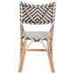 Baxton Studio Shai Side Chair in Grey, White and Natural Brown, , large