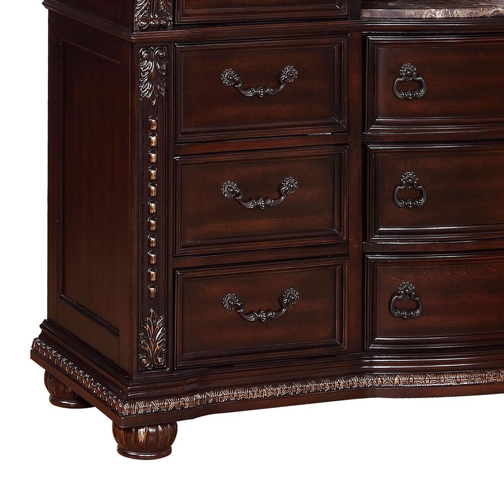 Crown Mark Stanley Dresser in Rich Brown, , large