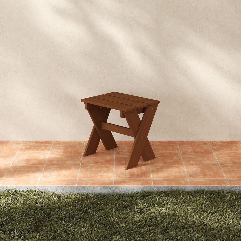 HOMLUX Patio End Table in Natural, , large
