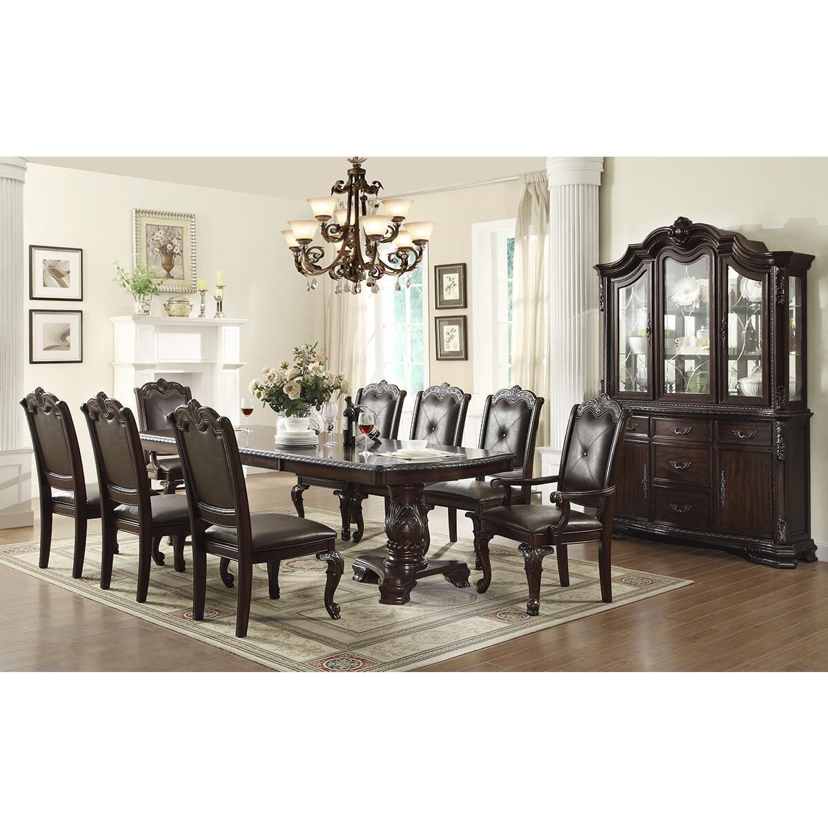 7 piece shop pedestal dining set