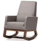 Baxton Studio Yashiya Rocking Chair in Grey, , large