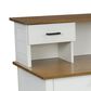 Homestyles Portsmouth Desk with Hutch in White, , large