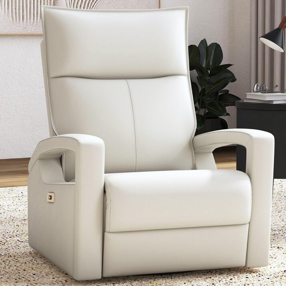 Mayberry Hill Eco Power Swivel Glider Recliner in Del Mar Cream, , large