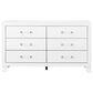 Global Furniture USA Luccia 6-Drawer LUCCIA Dresser in White, , large