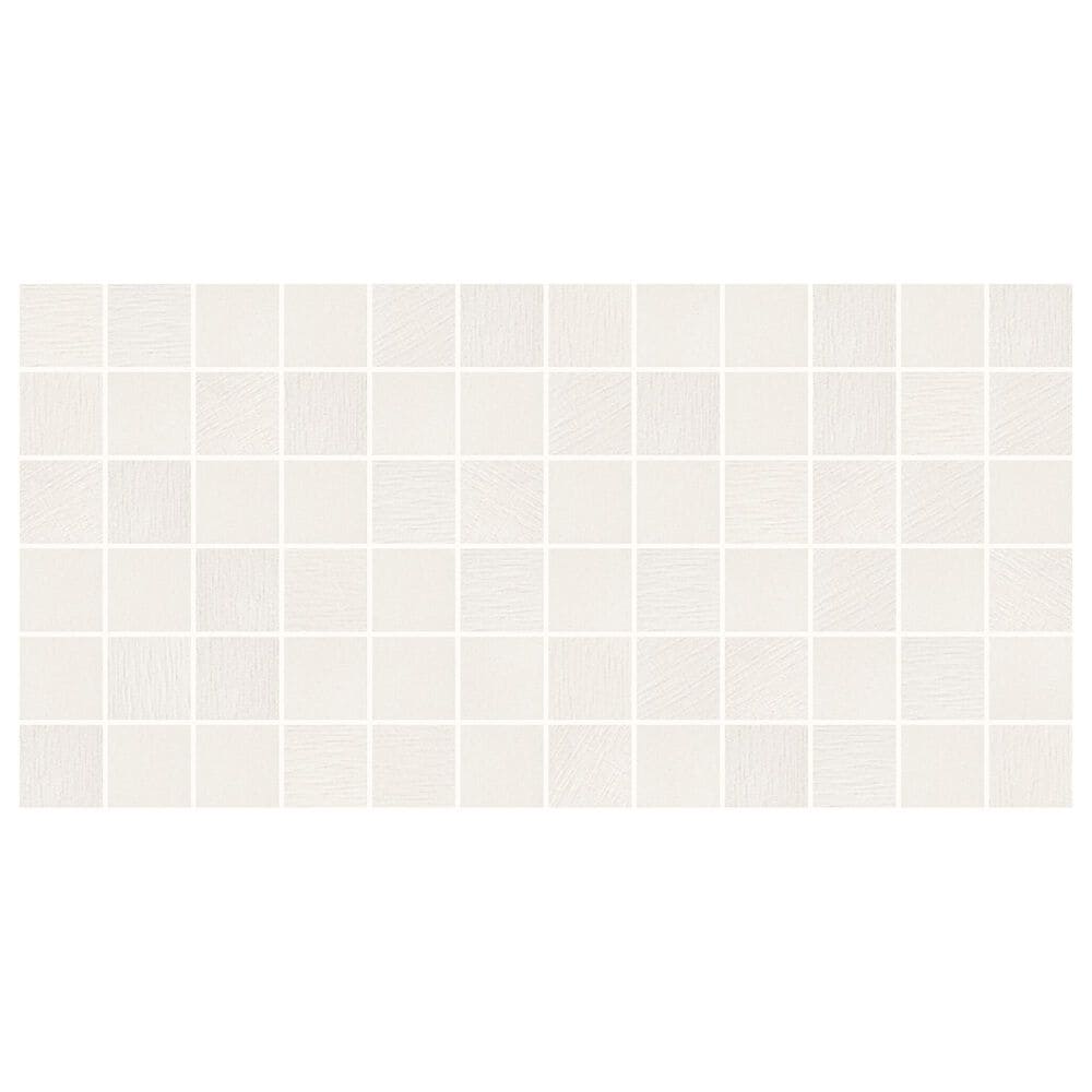 Mohawk® Keystones Arctic White/Snow White 12 x 24 Porcelain Mosaic Tile (1