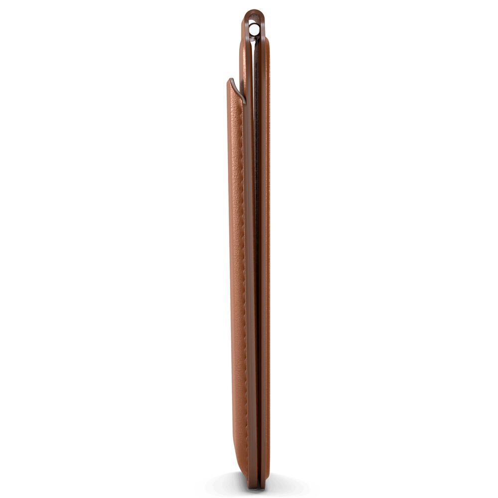 Satechi Vegan Leather Magnetic Wallet Stand in Brown, , large
