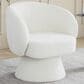 LumiSource Fran Swivel Accent Chair in Cream, , large