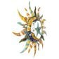 Maple and Jade 36" x 36" Abstract Patterned Sun and Moon Wall Decor in Multicolor, , large