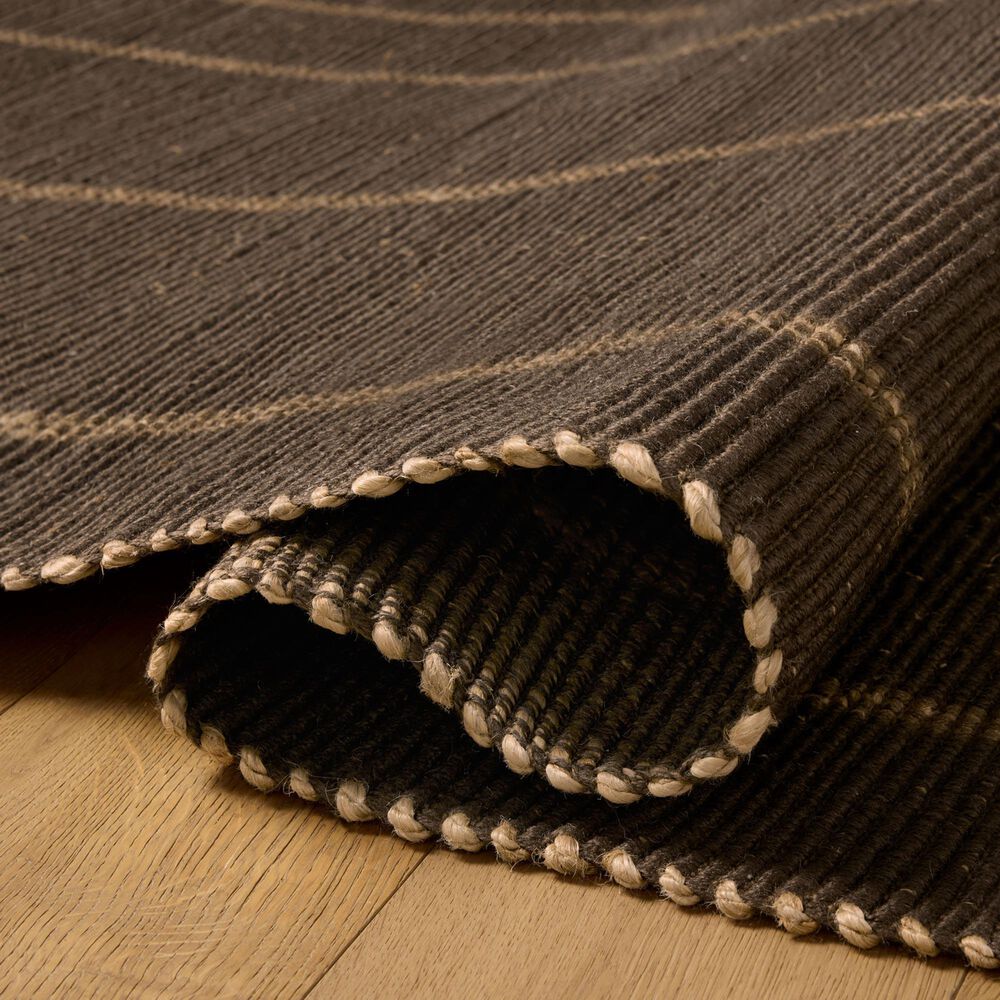 Loloi Weatherstaff Espresso and Natural 3'6" x 5'6" Area Rug, , large