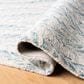 Safavieh Micro-Loop MLP170A 2"3" x 7" Ivory and Blue Runner, , large