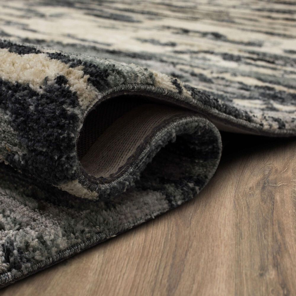 Drew and Jonathan Home Bowen Huron 5&#39;3&quot; x 7&#39;10&quot; Charcoal Area Rug, , large