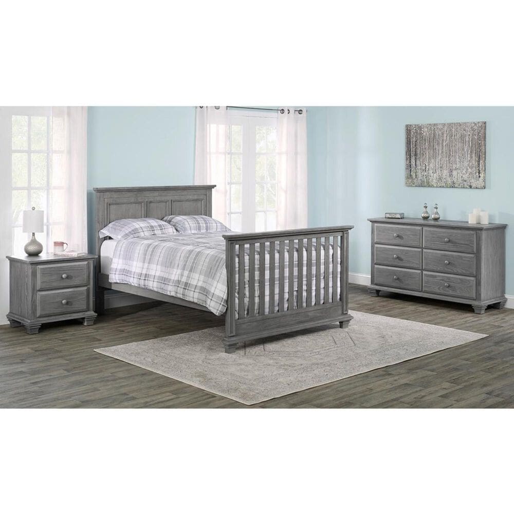 Oxford Baby Kenilworth Full Bed Conversion Kit in Graphite Gray, , large