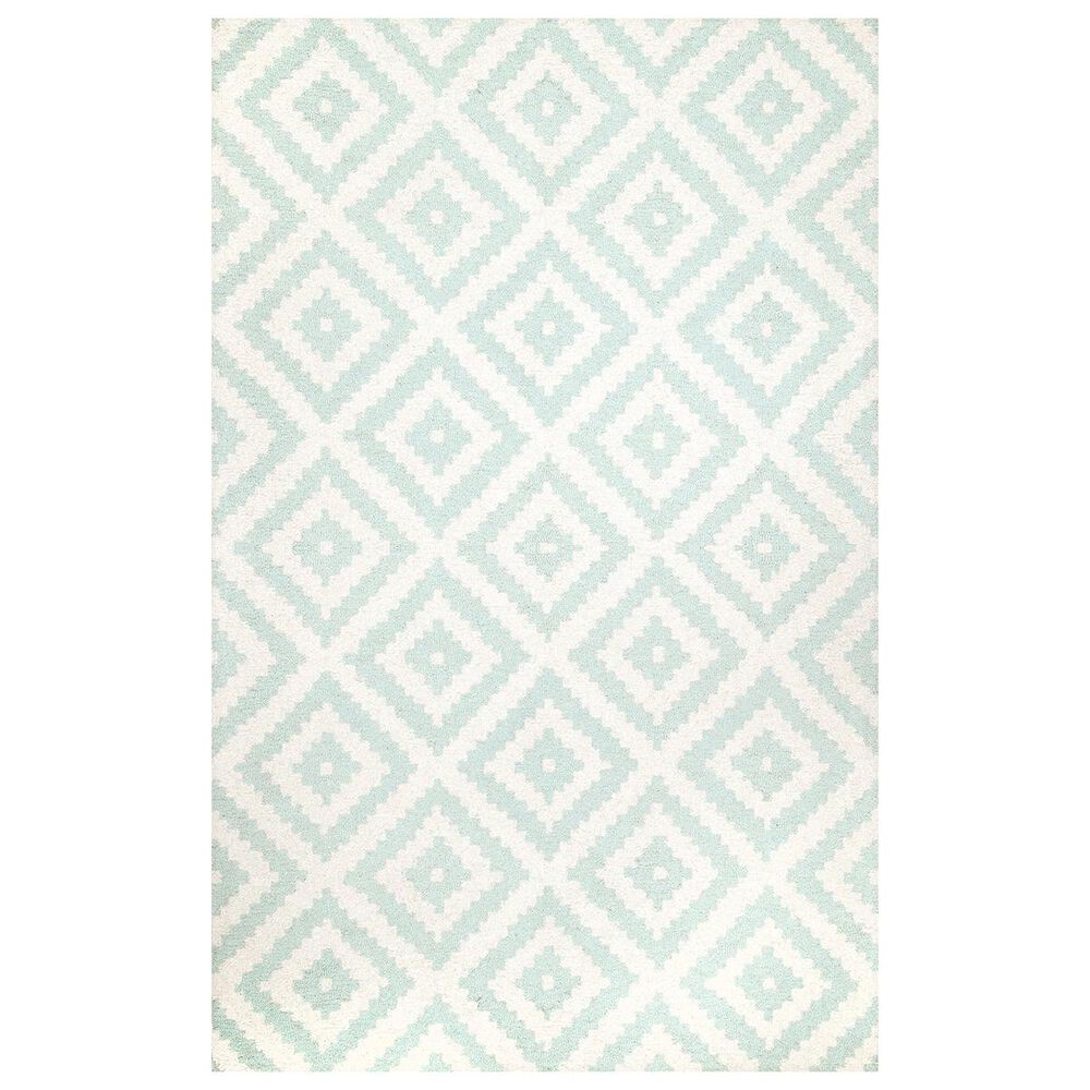 nuLOOM Harmony MTVS174E 7'7" x 9'6" Aqua Area Rug, , large