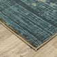 Oriental Weavers Reed 2"3" x 7"6" Blue and Brown Runner, , large